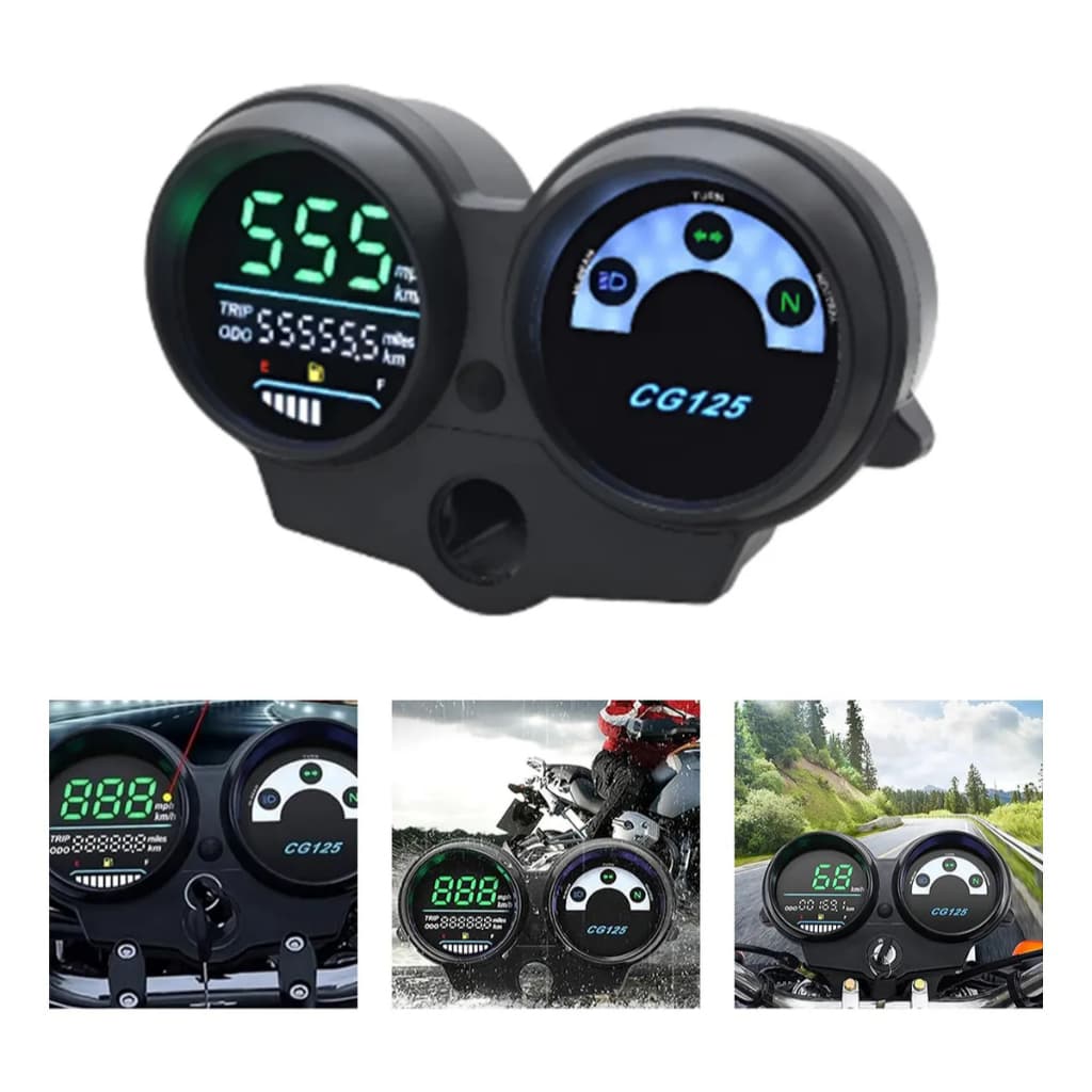 Painel Digital de Velocimetro Motocicletacg125 Para Motocicletas CG125, Fan125 e Titan125