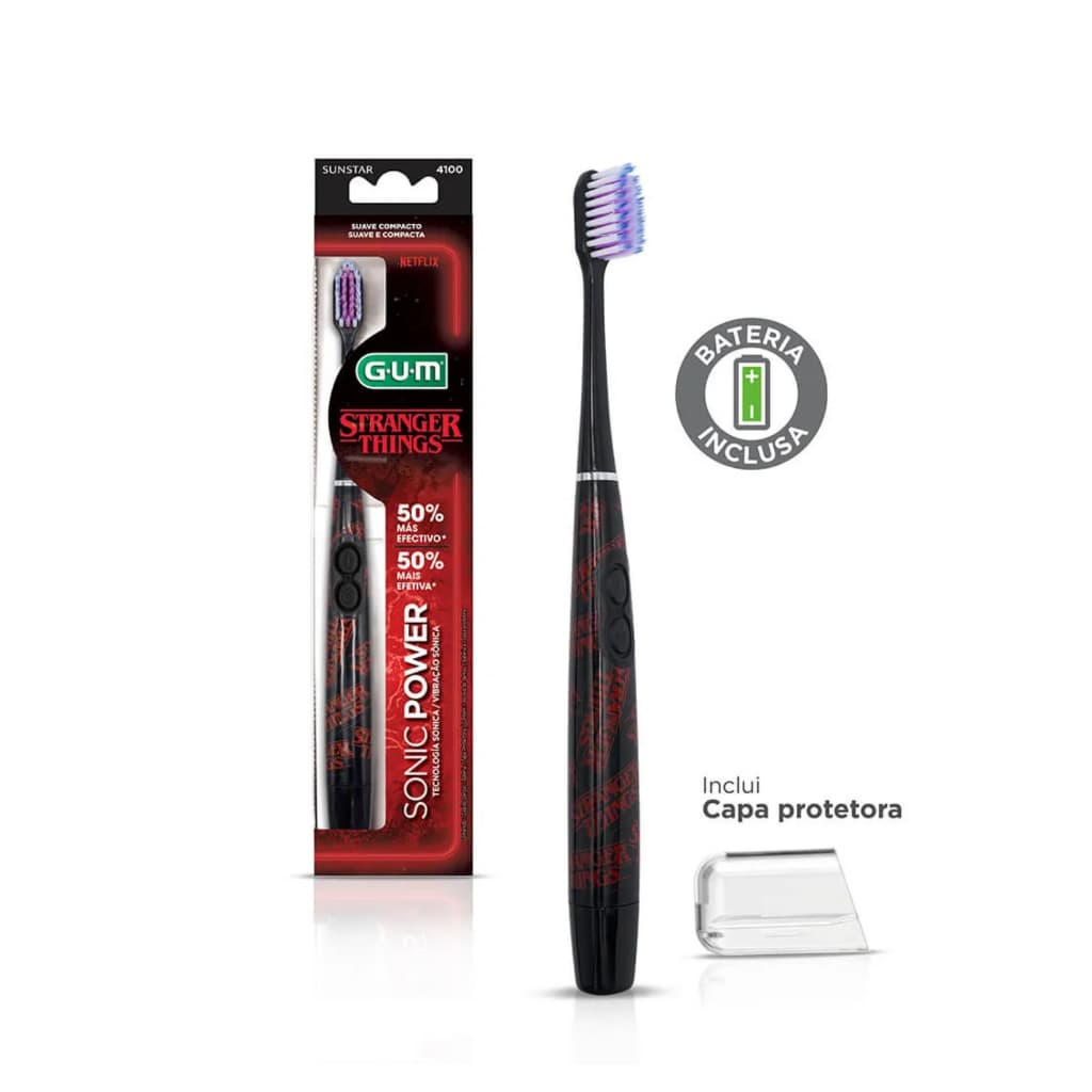 Escova de Dente Sonic Power Deep Clean Gum® Stranger Things
