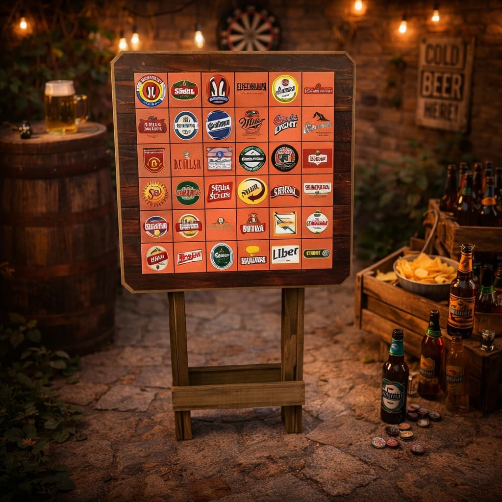 Mesa Dobrável Madeira Rústica Portátil para Churrasco Camping Cerveja Adesivada Promoção