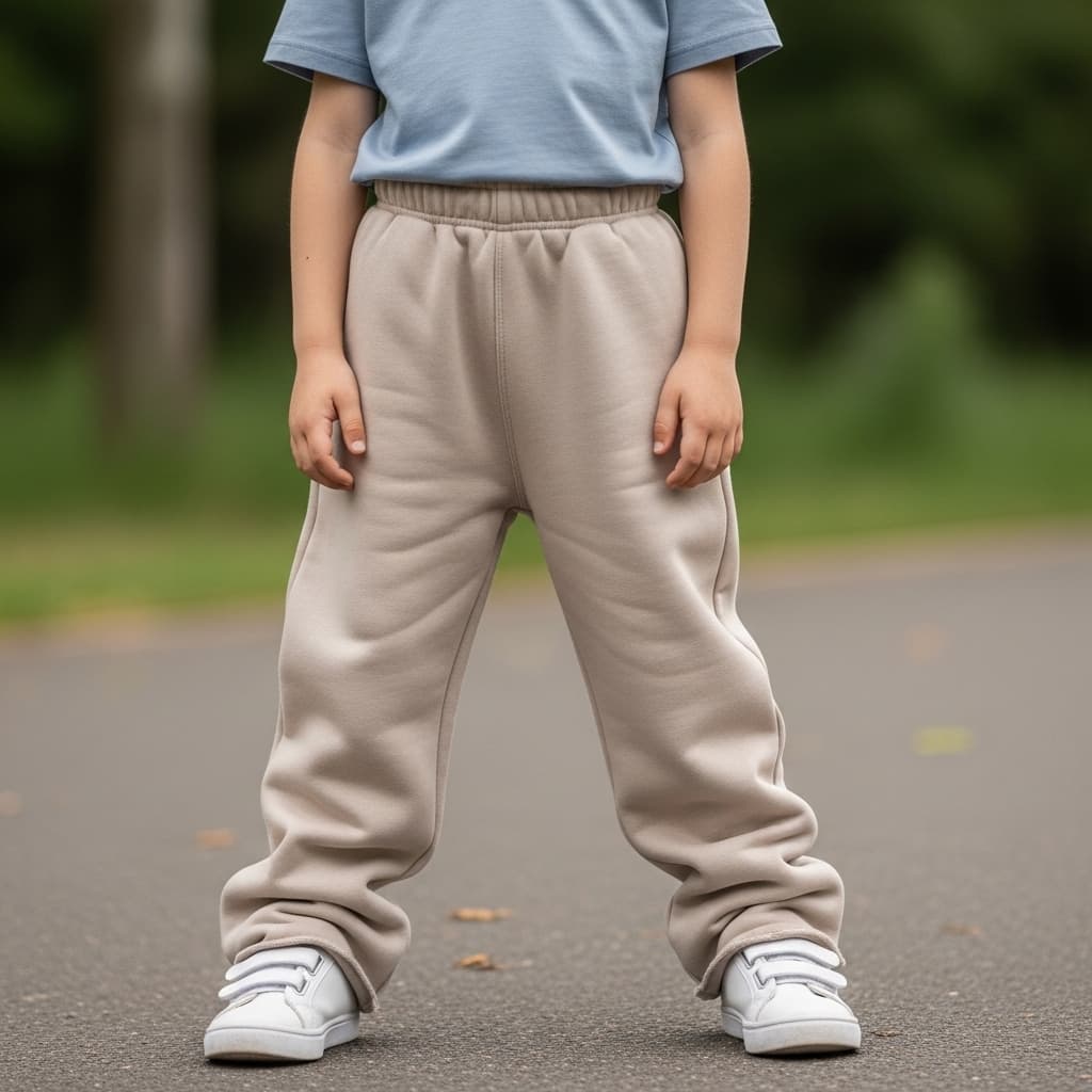 Calça de Moletom Infantil Peluciada com Caimento Reto Conforto, Qualidade e Estilo para o Dia a Dia