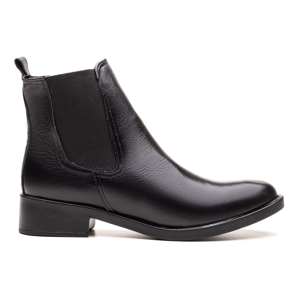 Bota Feminina Cano Curto em couro legitimo conforto