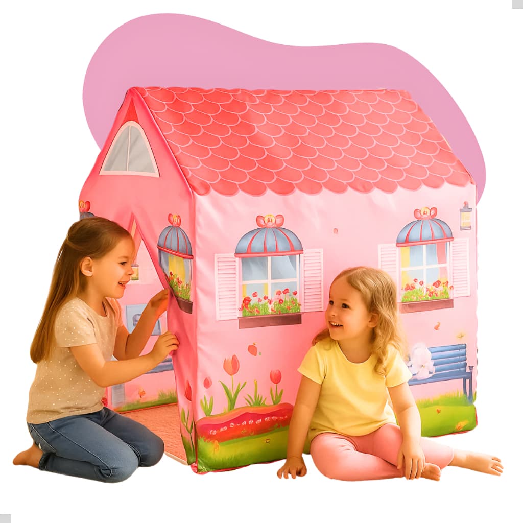 Barraca Infantil Cabaninha Casinha Desmontável Meninas Rosa