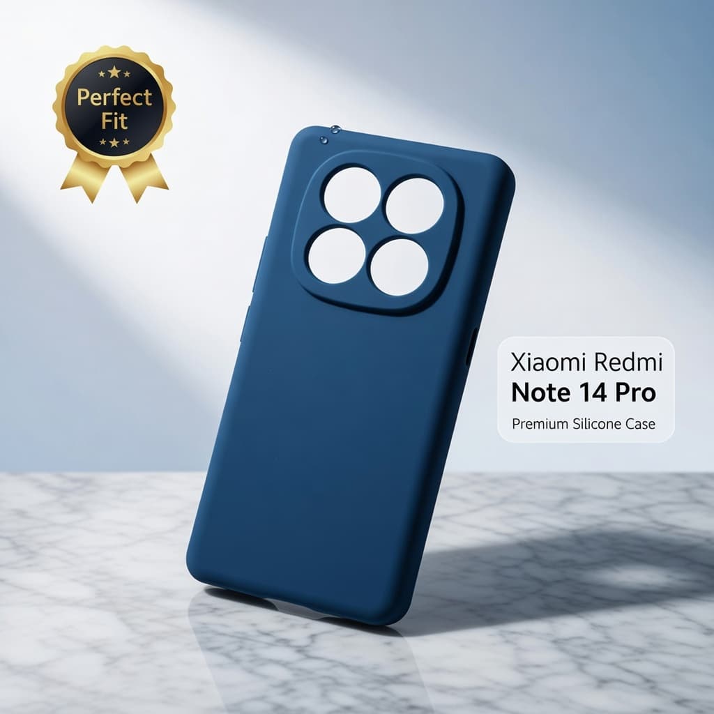 Capa Anti-impacto de Silicone para Celular Xiaomi Redmi Note 14 Pro