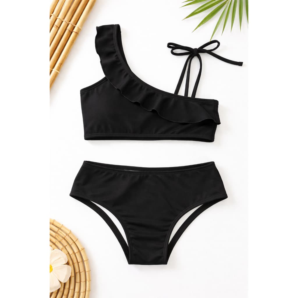 Biquíni Infantil Menina Moda Praia Conjunto Verão Proteção UV50+ Tamanho 2 ao 16