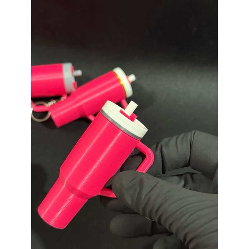 Chaveiro 3D Caneca Térmica Mini com Compartimento Secreto | Presente Criativo e Diferente