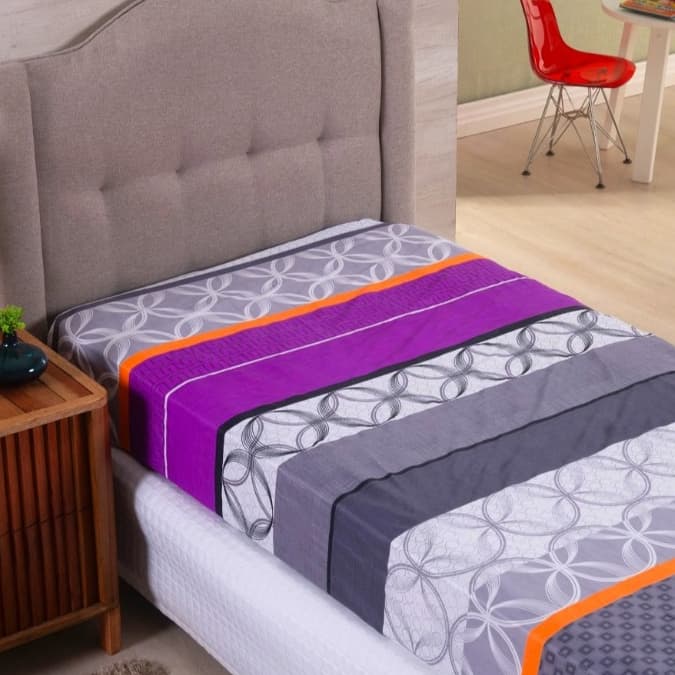Lençol Solteiro Avulso C/ Elástico Estampado (Várias Estampas)