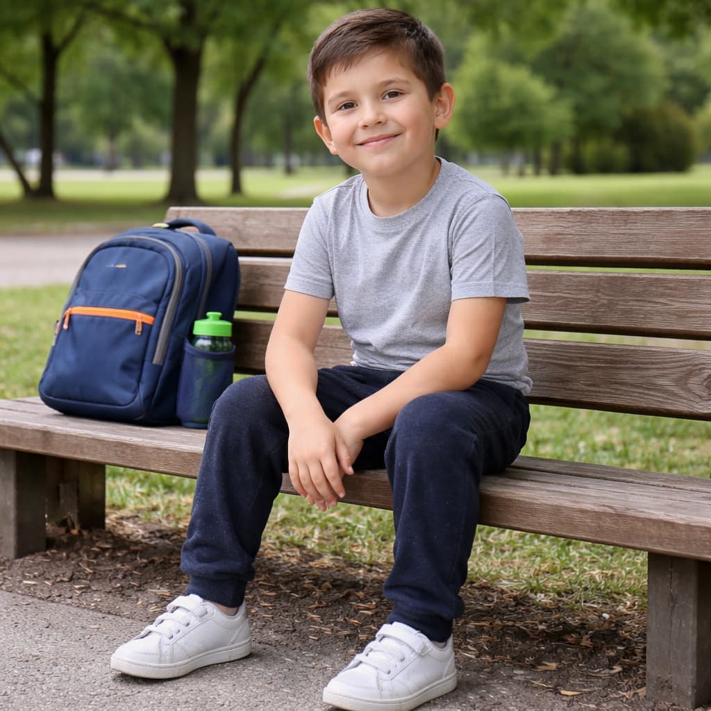 Calça de Moletom Infantil Flanelada com Bolso e Punho Calça Infantil Menino Calça Menina Unissex