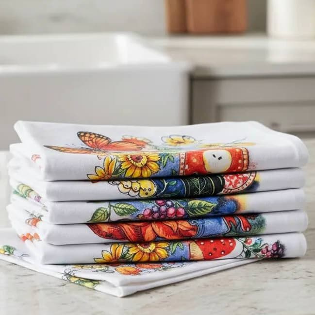 Kit Pano de Prato 100% Algodão 40x65 cm | Pano de Copa Atacado Alta Absorção