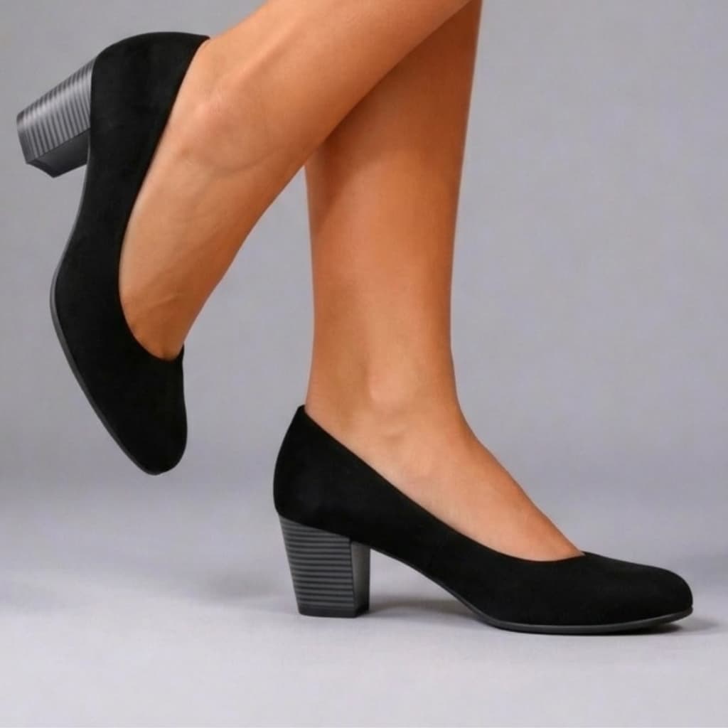 Sapato Feminino Scarpin Clássico Salto Baixo Social Agatha Clássico Elegância Confortável