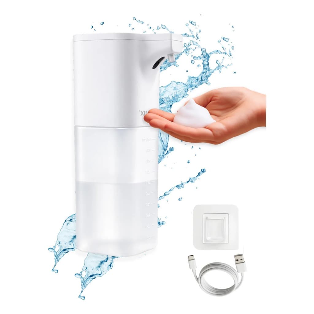 Dispenser Sabonete Automático Sensor Espuma Recarregável Branco
