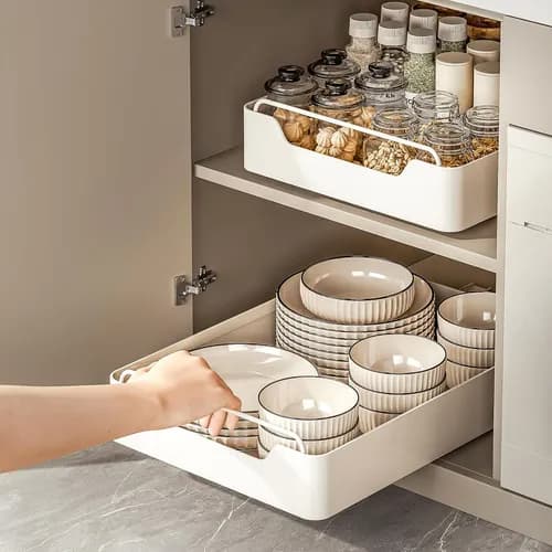 43*30CM Armário Deslizante Prateleira Deslizante Pesada Com Gaveta