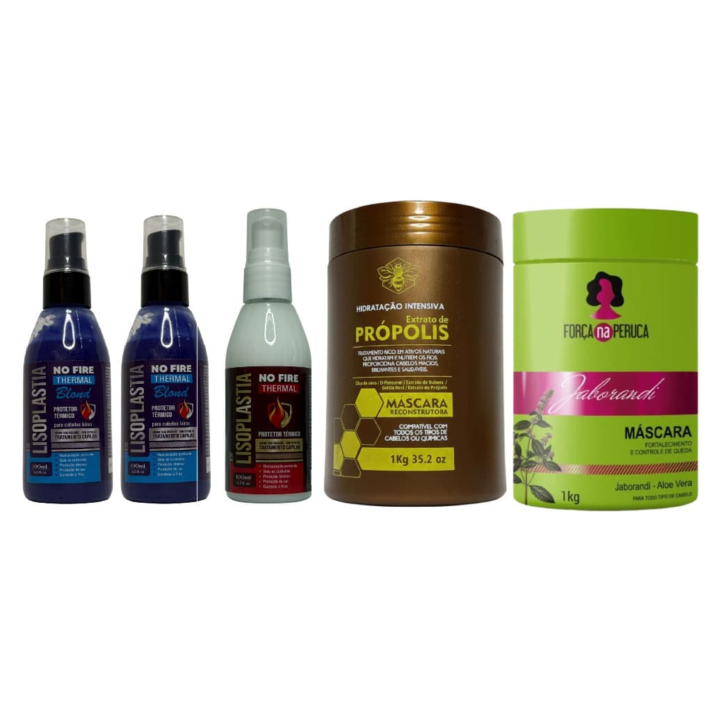 2protetor Térmico Blond + 1trad + Masc Propolis E Jaborandi