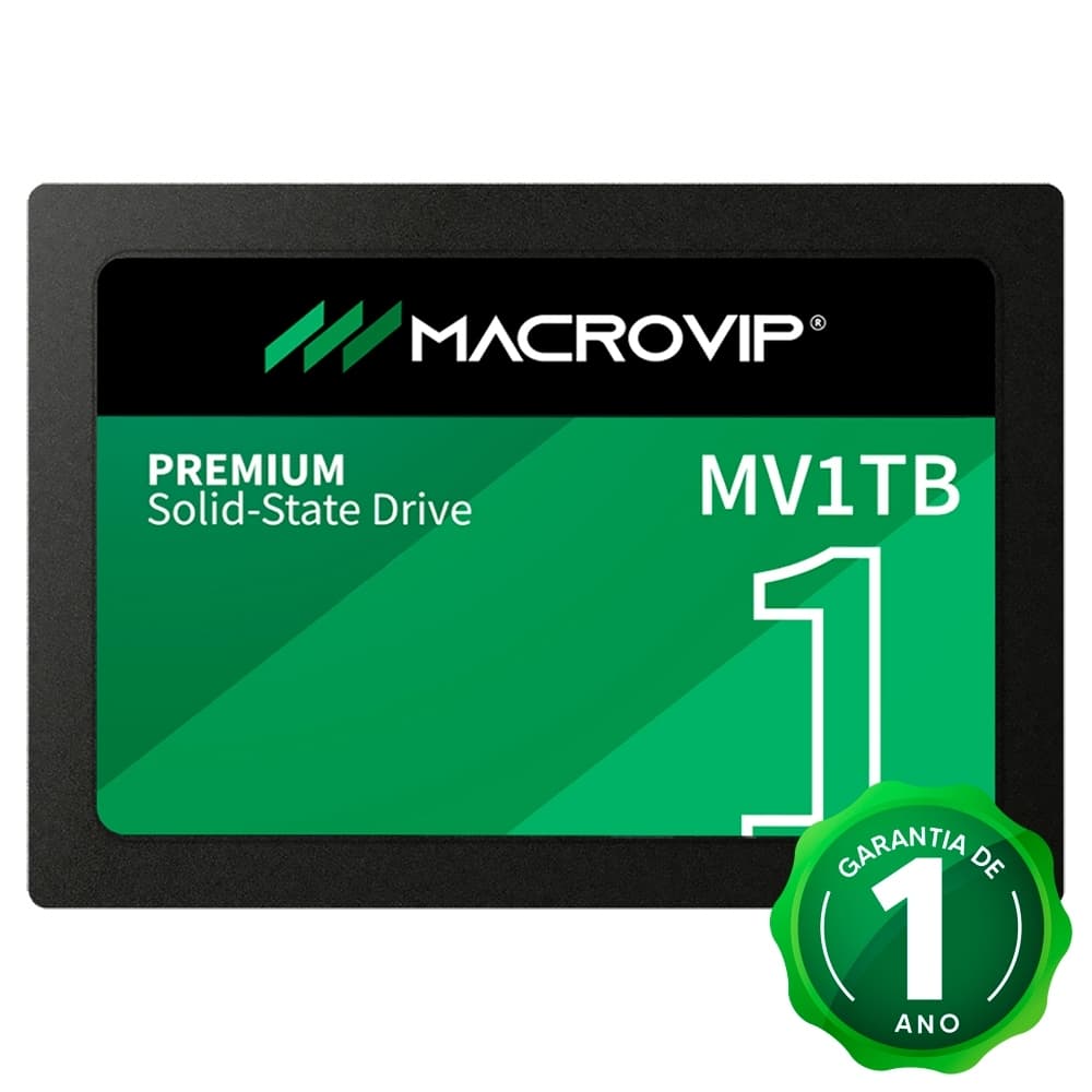 HD SSD Interno Macrovip 1TB SATA III 2.5" - Leitura 520MB/s e Gravação 450MB/s
