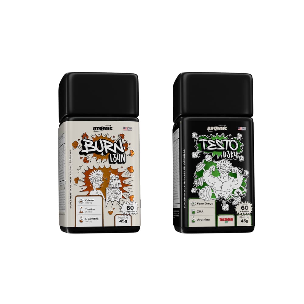 Combo Termogênico 60 cps + Testofen 60 cps - Atomic Labs