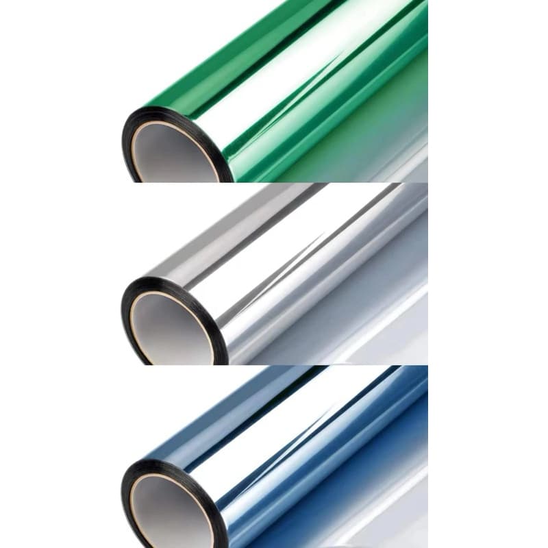 Insulfilm Película Proteção Solar Espelhado Prata 75cmX1,52m