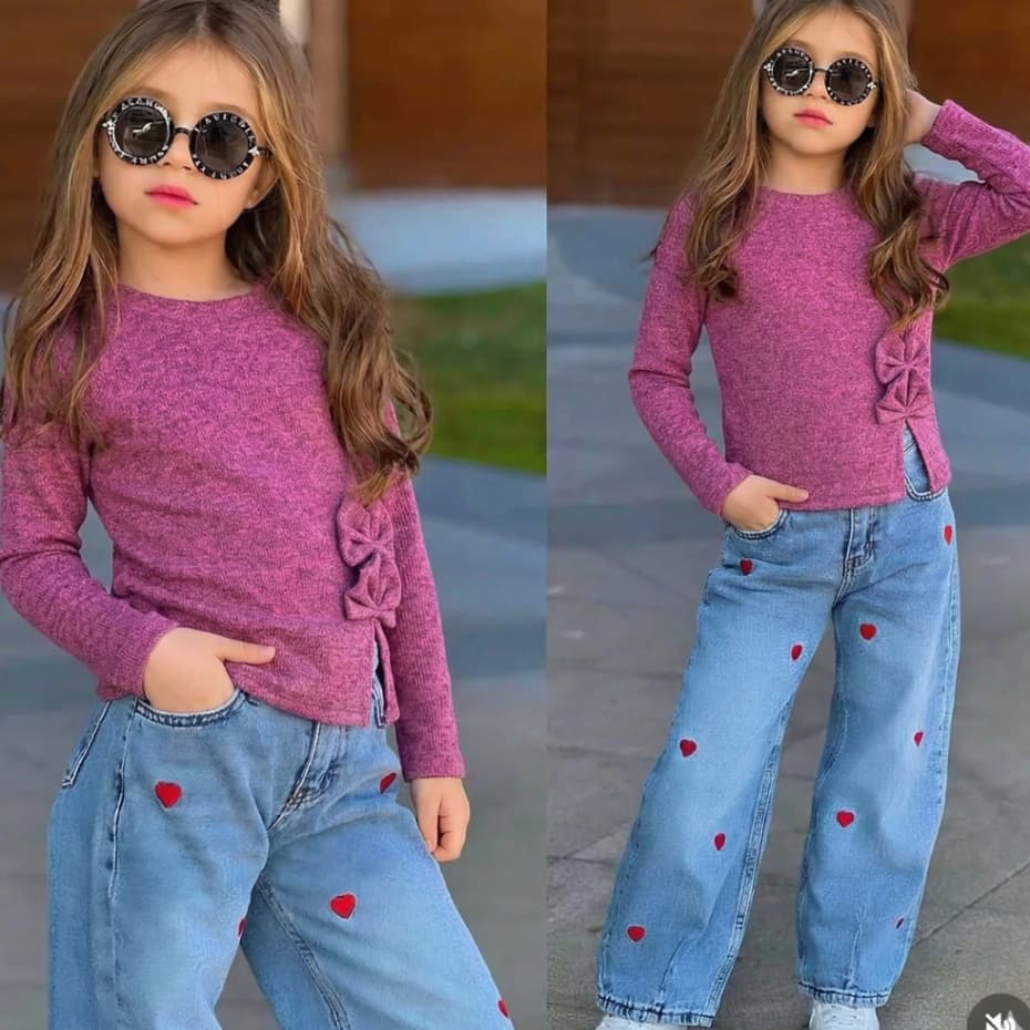 blusa manga longa lazinha menina inverno blusinha de frio laços