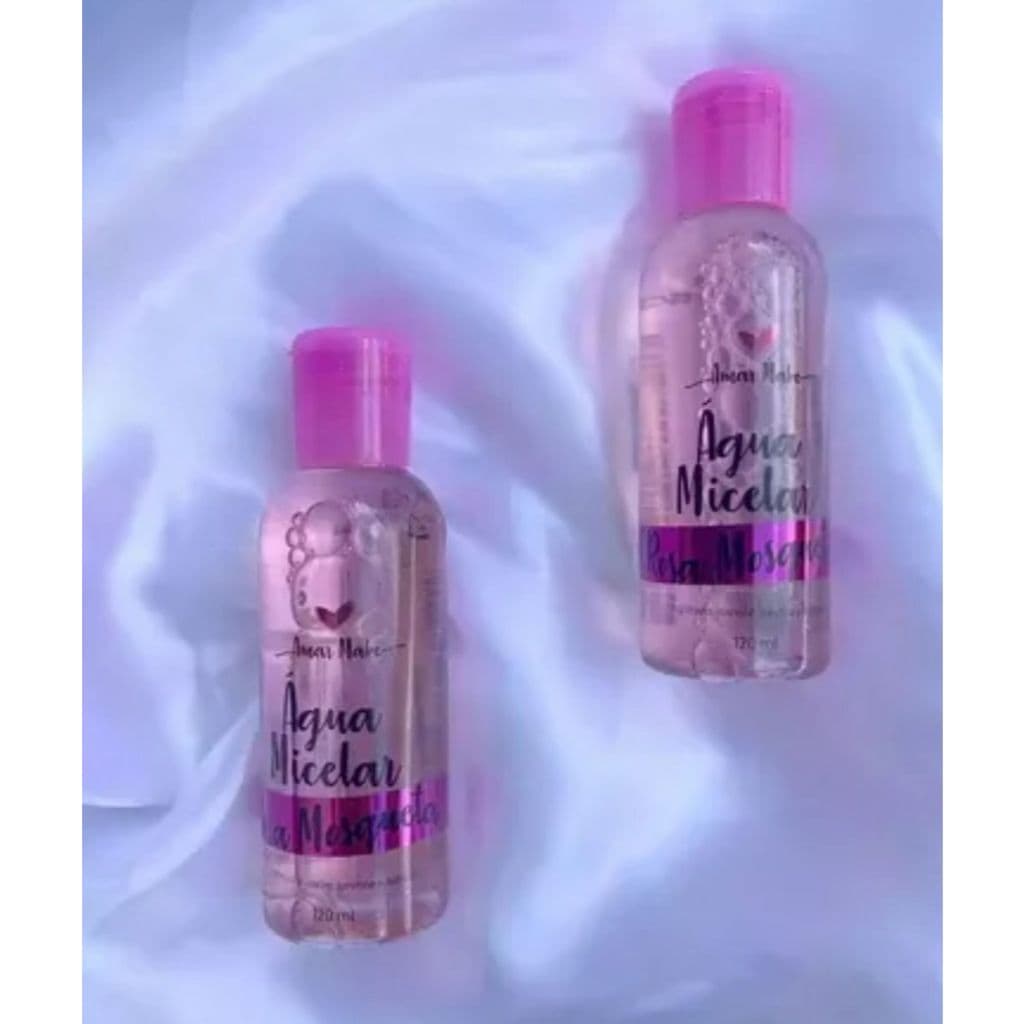 Água Micelar Ultra Demaquilante rosa mosqueta - Limpeza Profunda e Hidratação 120 ml