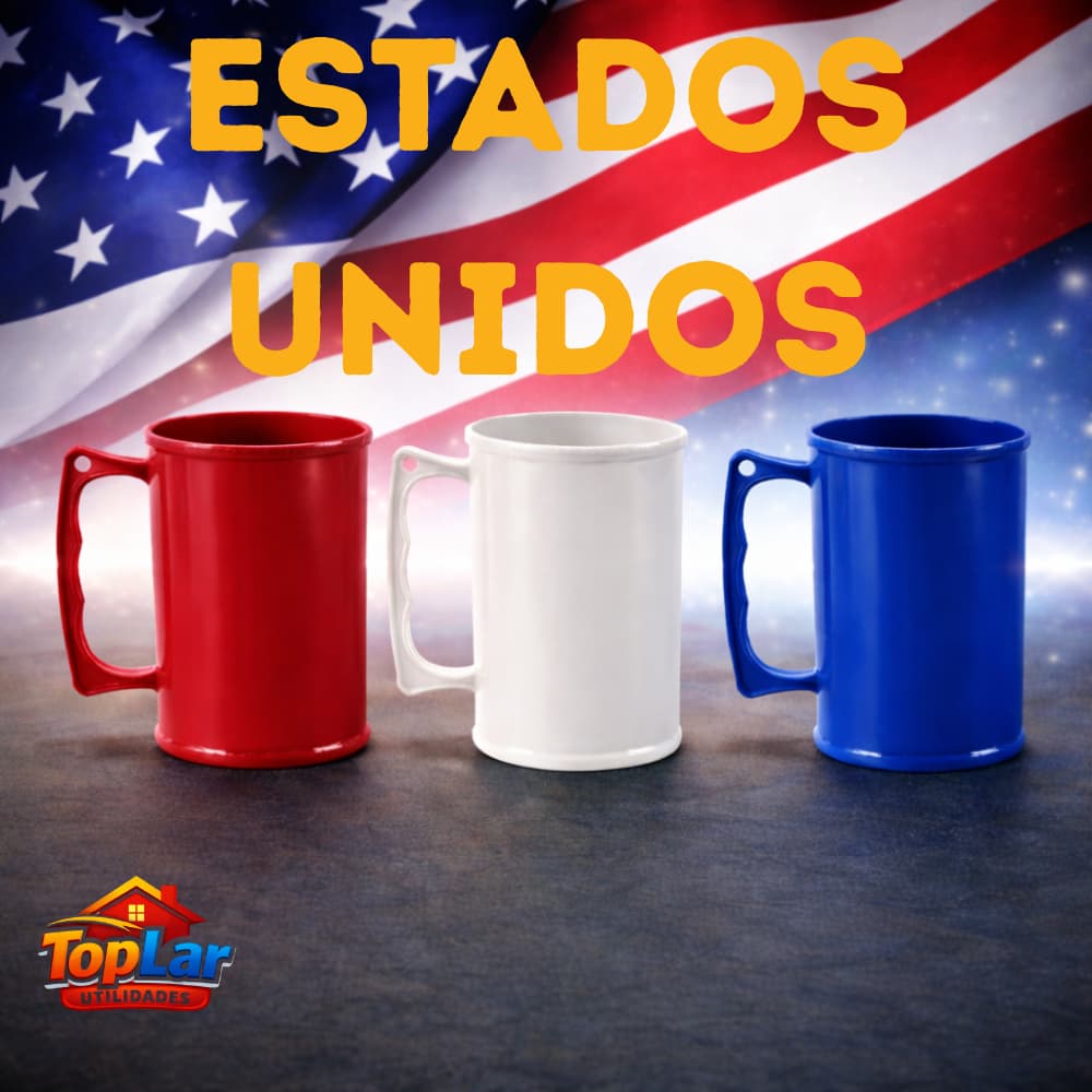 Kit 30 caneca de Chopp COPA DO MUNDO Estados Unidos acrílica