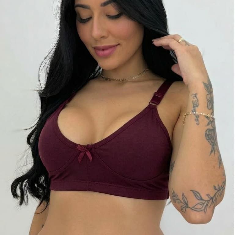 Kit 2 Sutiã Plus Size Reforçado Com Pala Sem bojo Sem Aro Alta Sustentação Modelador