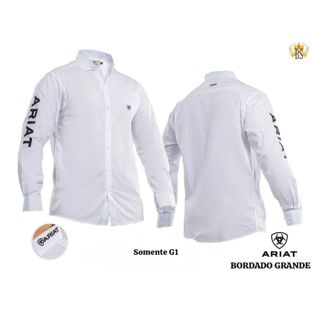Camisa Manga Longa Country Masculina 100% algodão Radade Ariat
