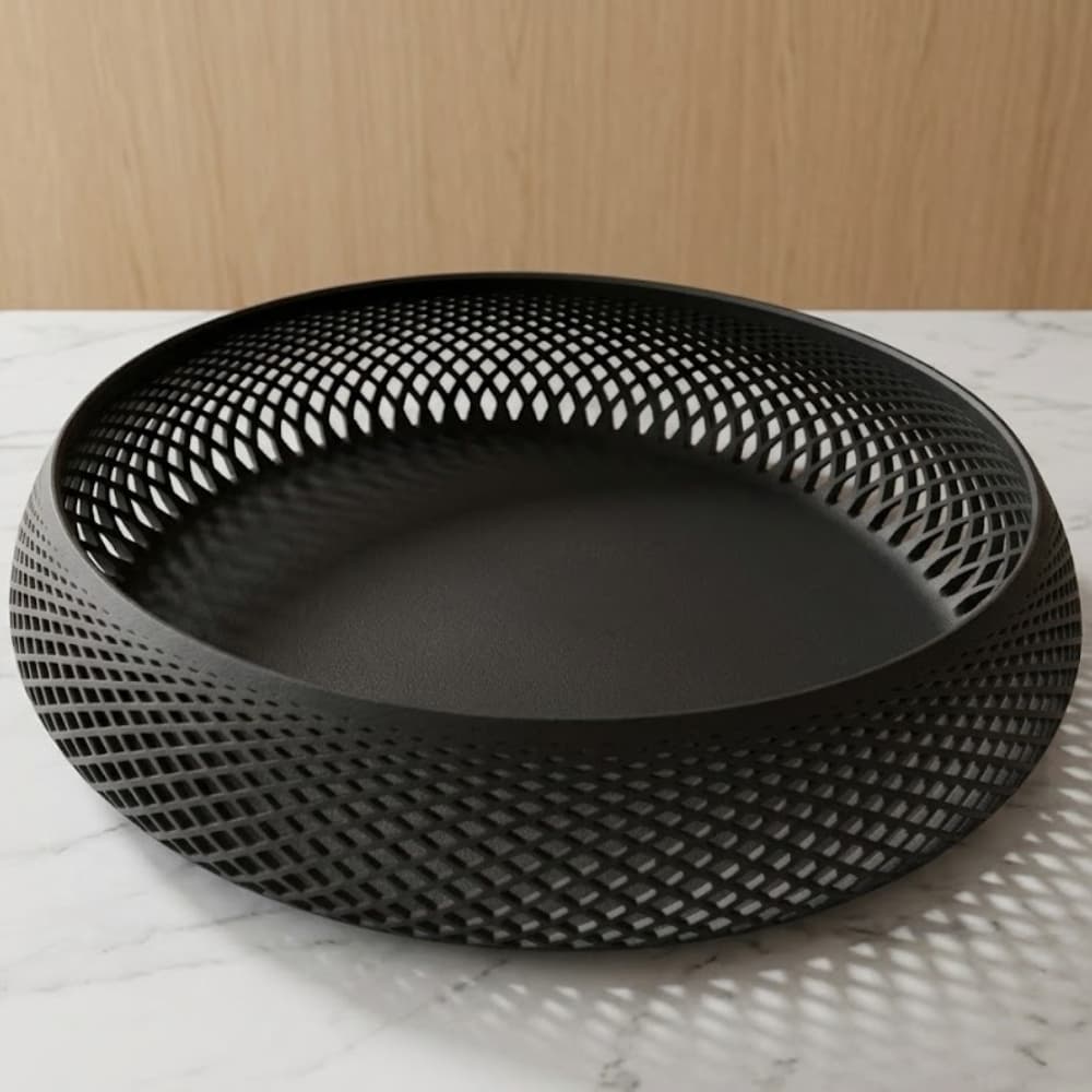 Cesto Organizador de Mesa para Sala e Escritório, Design Moderno Decorativo Multiuso Porta Itens Chaves e Carteira
