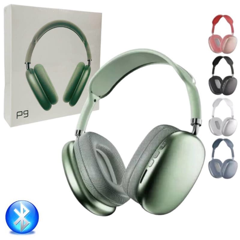 Fone de Ouvido Bluetooth Verde com Cancelamento de Ruído e Bluetooth 5.0