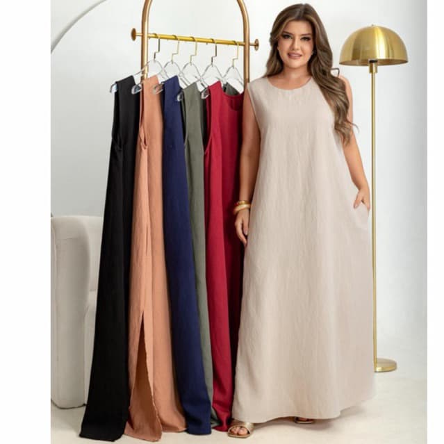 Vestido Midi Soltinho 🔥 Elegante e Confortável – Moda Feminina Casual Chic, Minimalista, Ideal Igreja,Trabalho Dia a Dia