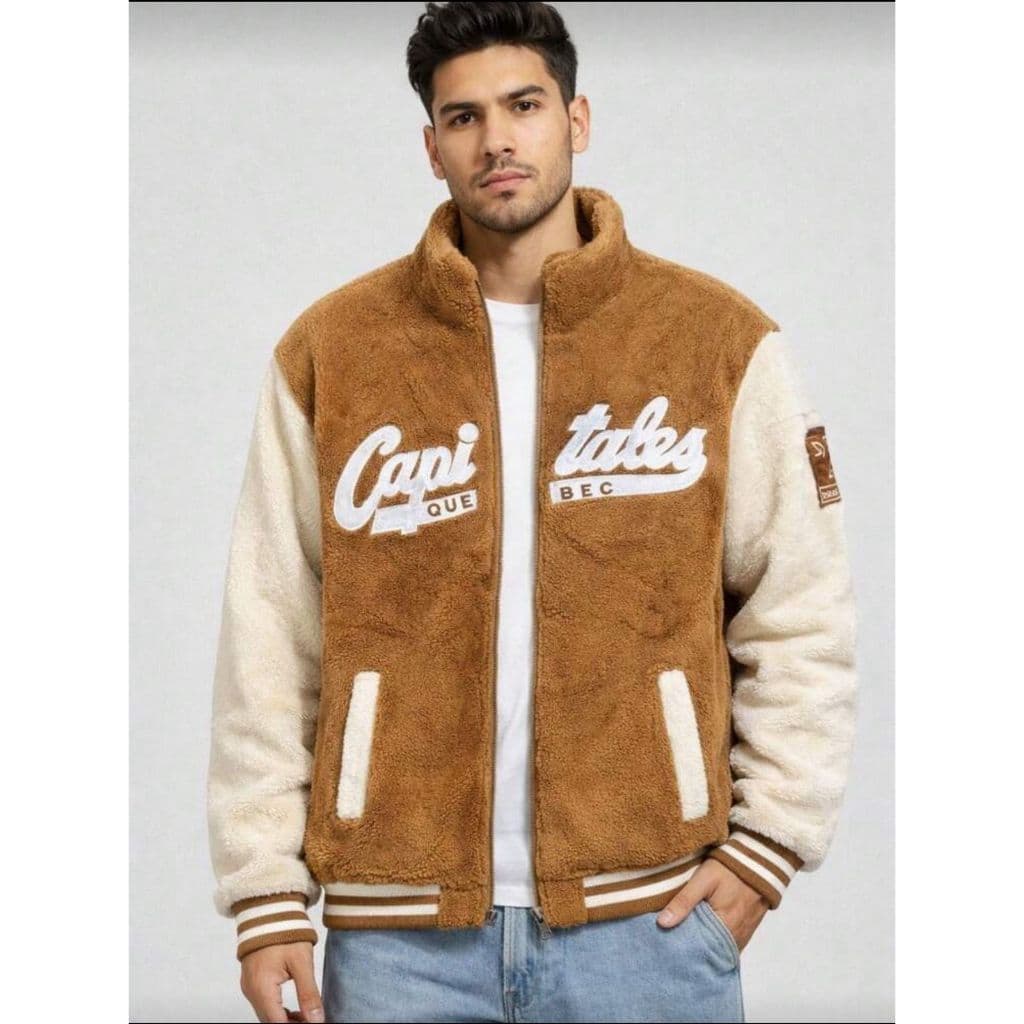 Jaqueta masculina teddy moletom nomo lançamento inverno