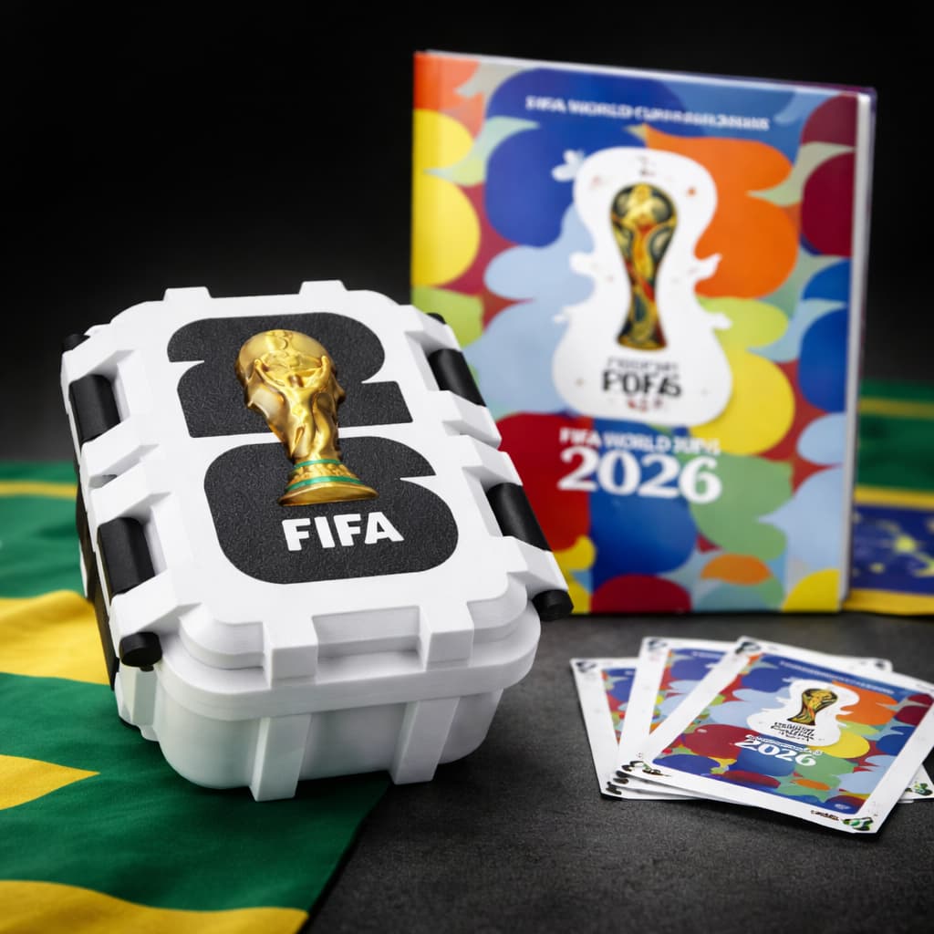 Porta Figurinhas Copa do Mundo 2026 | Organizador de Álbum Compacto – Proteção e Armazenamento