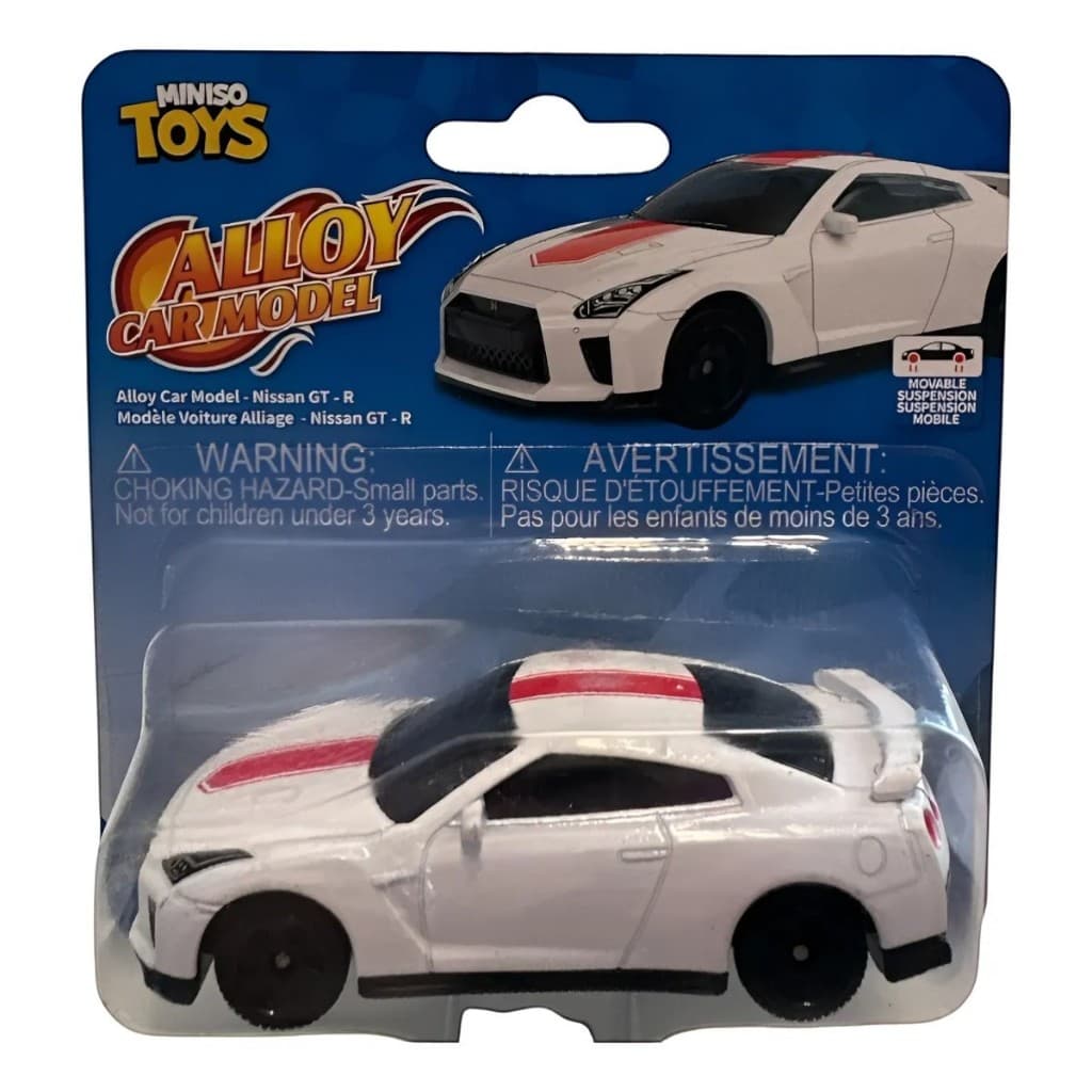 Carrinho Miniatura Metal Nissan Gt-r Esportivo Miniso Toys Colecionadores de miniaturas
