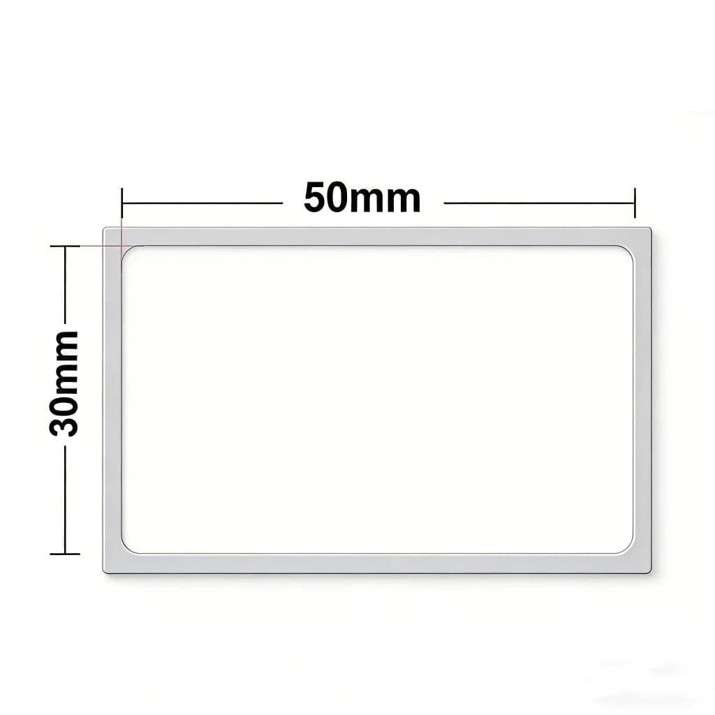 1rolo papel Bobina Etiqueta Térmica Adesiva 50x30mm 120 Etiquetas Branco Rolo Mini Impressora Portátil a Prova De Água