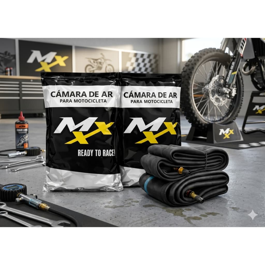 Câmara de Ar Moto Aro 18 MXX - Honda Titan Fan CG 125 150 160 / Yamaha YBR Factor