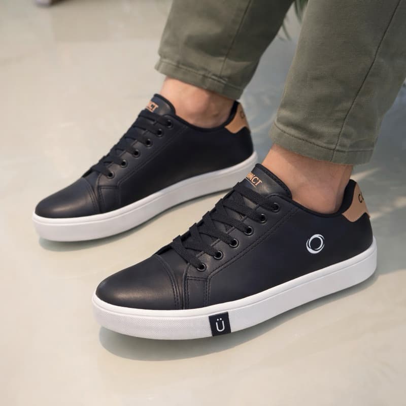 SAPATENIS CASUAL MASCULINO PRETO LANÇAMENTO