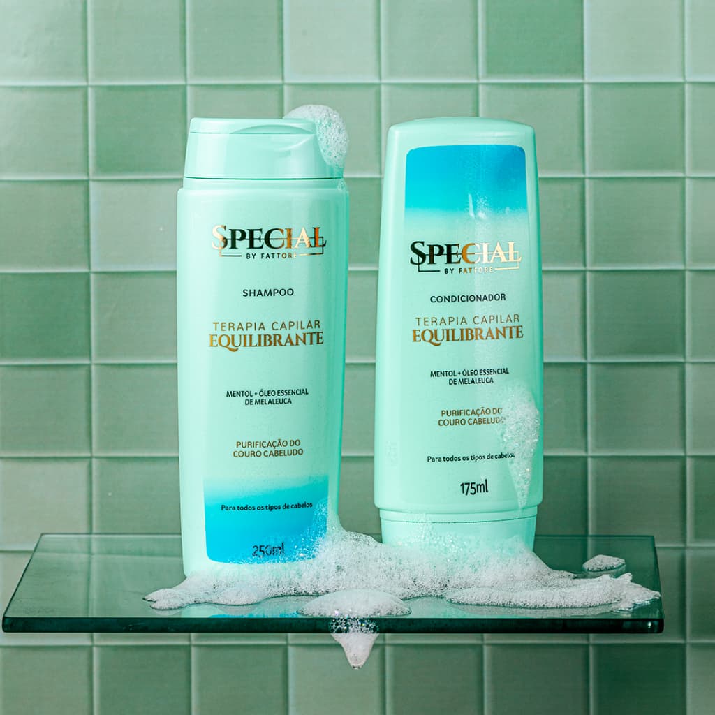 Kit Shampoo + Condicionador Fattore Equilibrante  Terapia Capilar Controle de Caspa