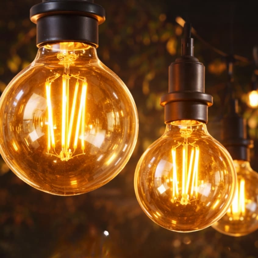 Lâmpada LED Filamento Vintage Luz Quente 2200K E27 Retrô 4W Bivolt A60 G45 ST64 G80 G95 - SH