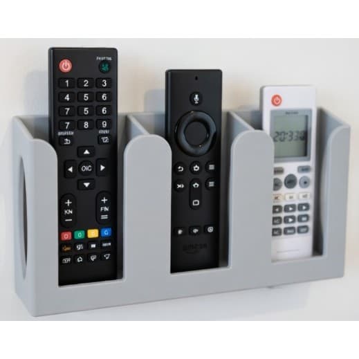 Suporte Controle de Parede para 3 Controles Remotos | Organizador 3D