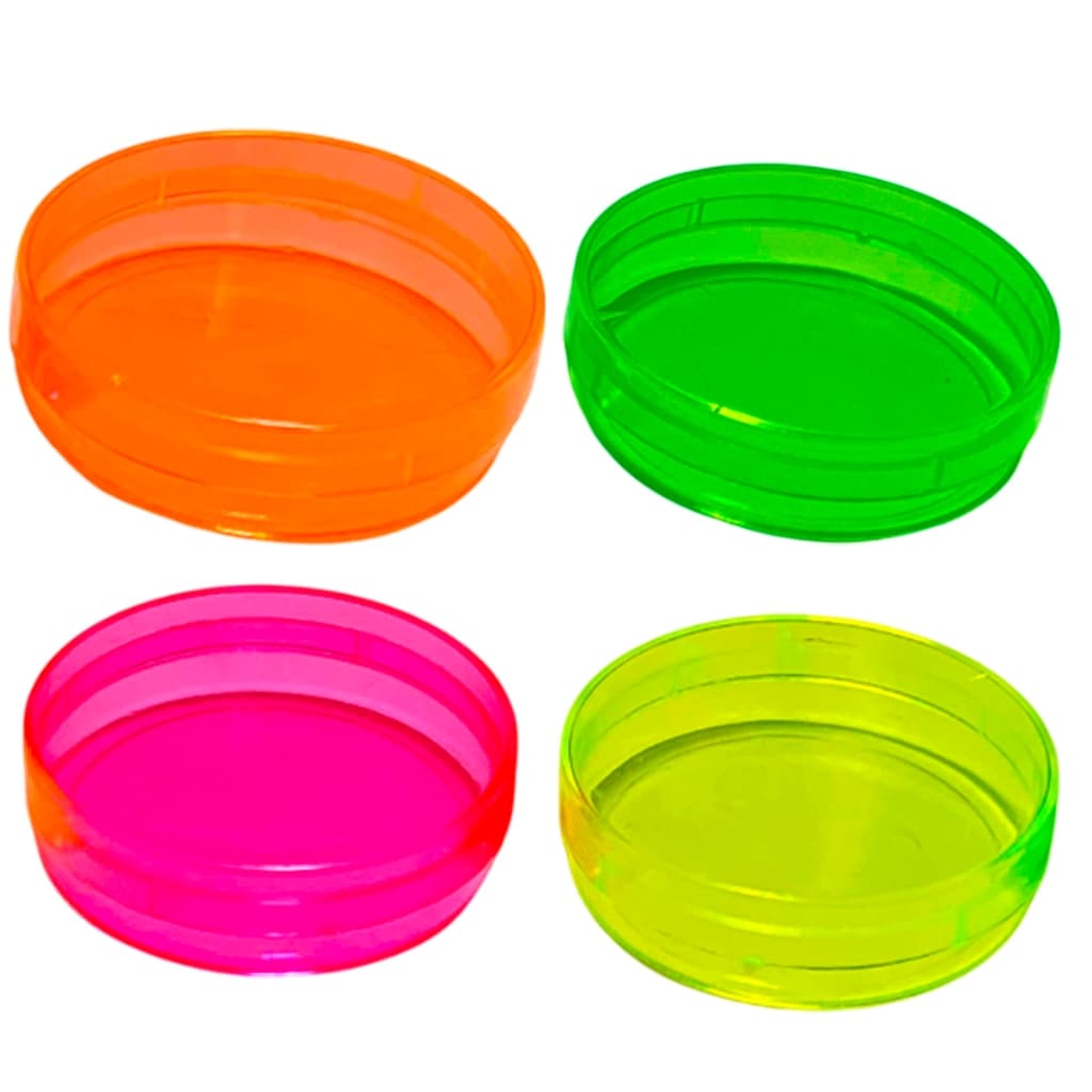 10 Latinhas Acrílico 5x1,5cm Cores Neon Lembrancinha