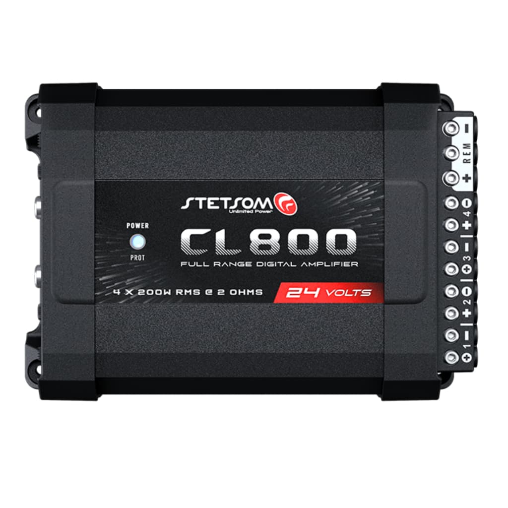 Modulo Amplificador Stetsom 24v Para Caminhão Cl800.4 4x200w Rms 2 Ohms