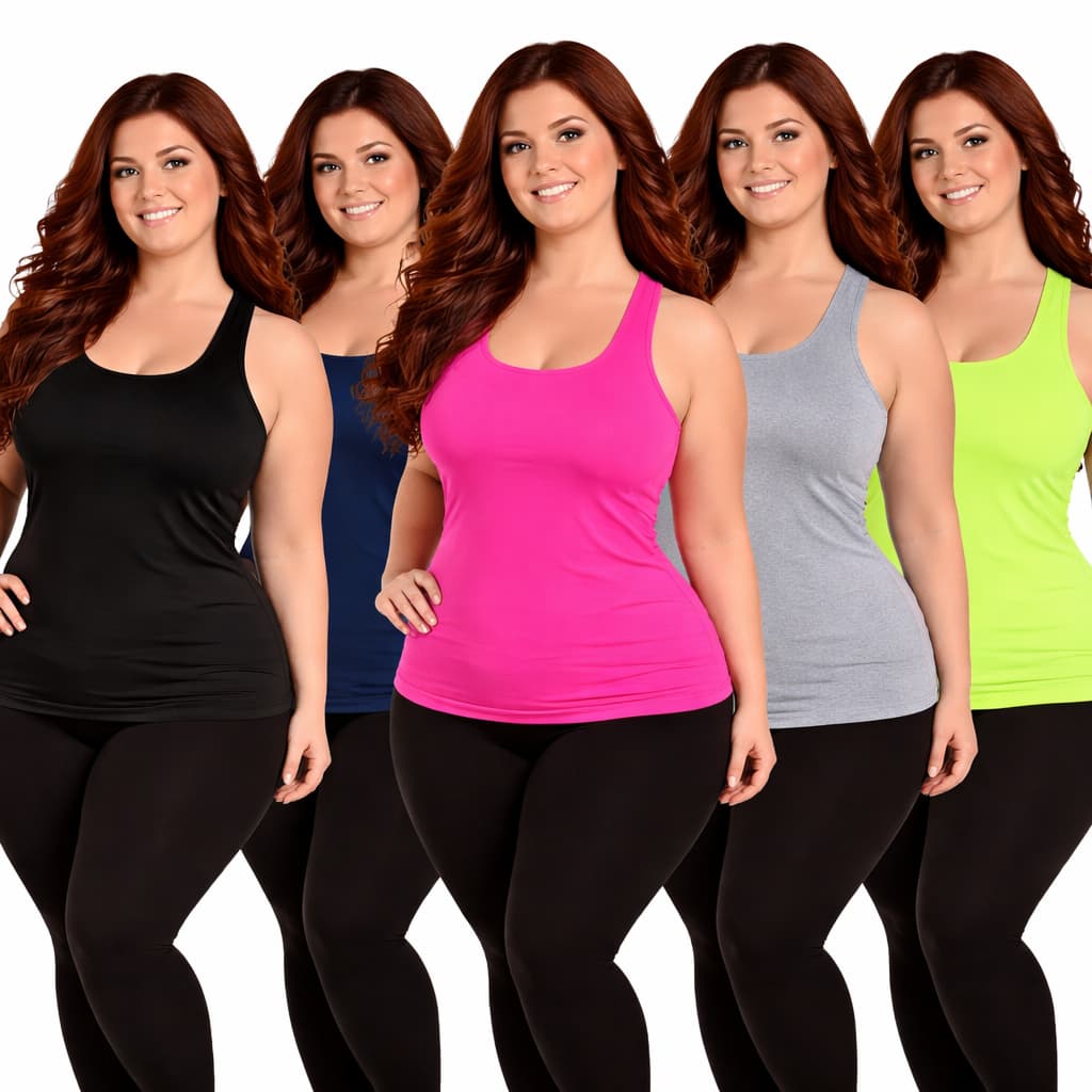 Kit 3 Regata Feminina Plus Size Blusa Academia Dry Fit Treino Caminhada