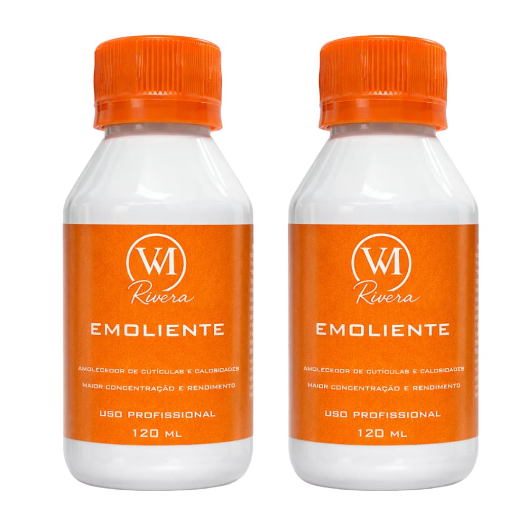 Kit 2 Emoliente 120ml -amolecedor De Cutículas E Calosidades
