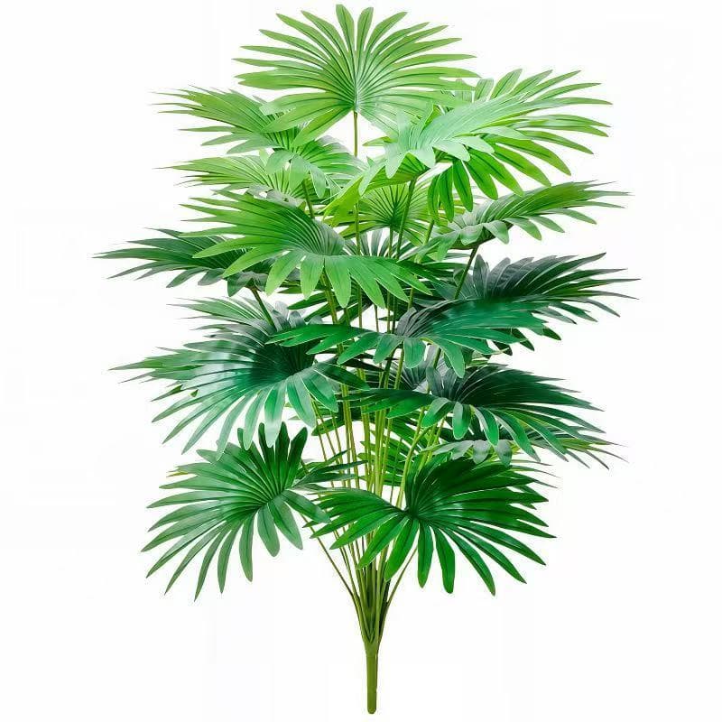 Planta artificial 70cm folha de palmeira decoracao sala planta tropical falsa grande