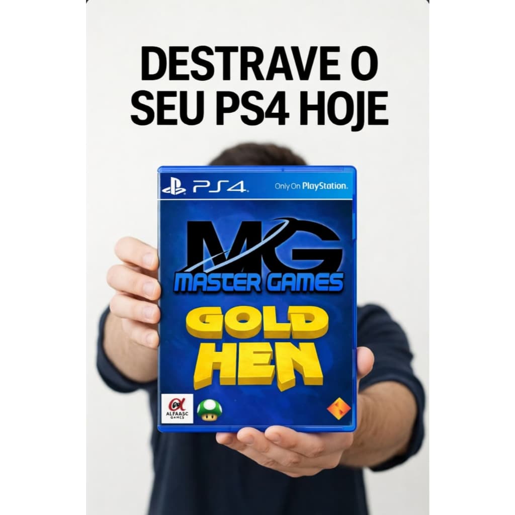 Disco Desbloqueio Gold Hen Para PS4 | 9.00 | 12.52 | Fácil Instalação  >>>Leia a descrição<<<