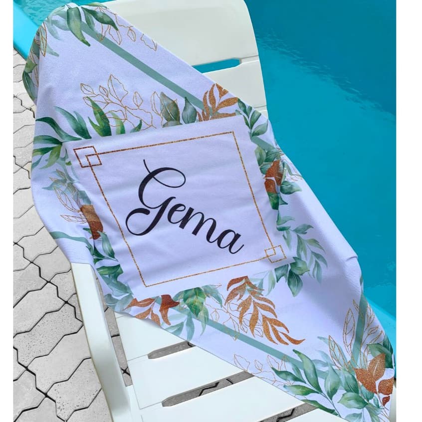 Toalha de Praia Personalizada - Celebração