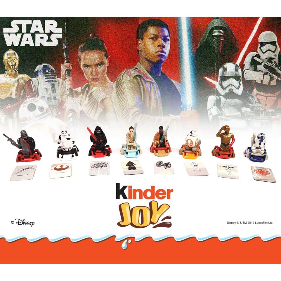 Star Wars Kinder Ovo colecionáveis miniaturas Capitã Phasma Kilo Ren EDIÇÃO PÁSCOA 2019 raridades