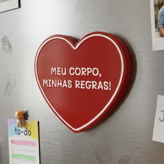 Plaquinha decorativa ÍMÃ de geladeira  frase CORPO REGRAS imita placa de rua retro GAYS lesbica gay