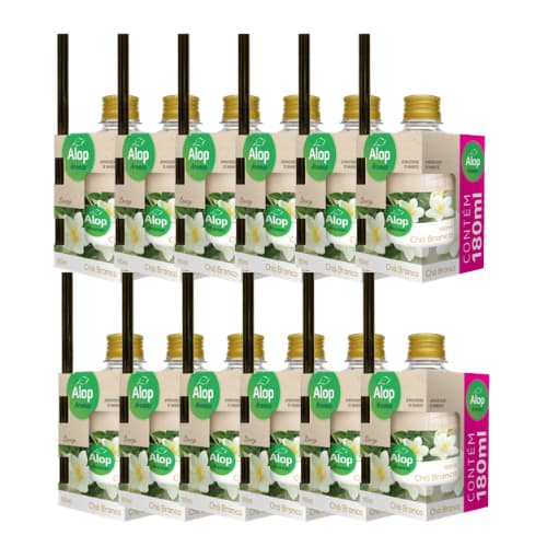 CAIXA com 12 Aromatizadores de Ambiente 180ml - CHÁ BRANCO