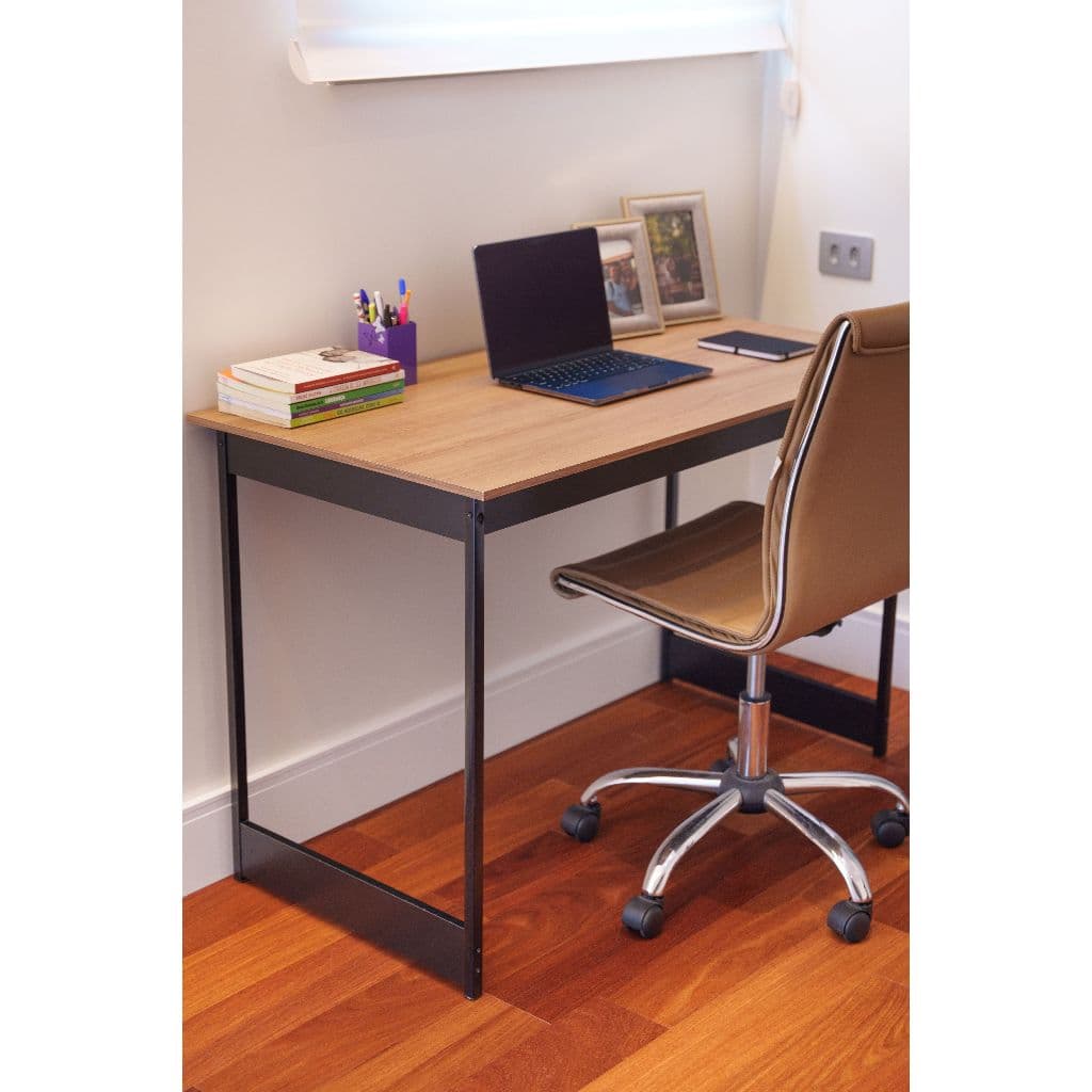 Mesa Escrivaninha 116cm Compacta Para Escritório Computador Prime Axis