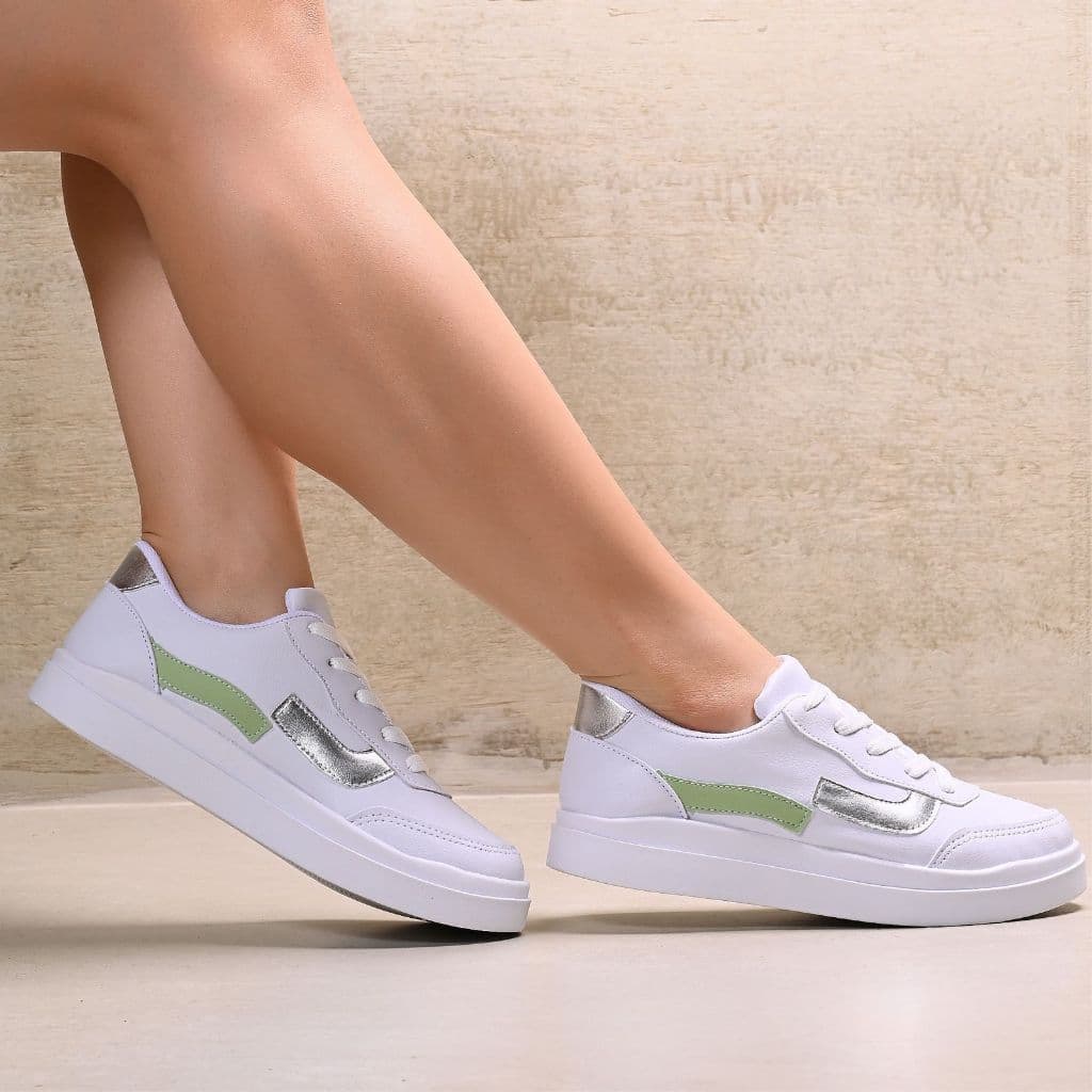 Tênis Feminino Casual Moderno Estiloso Macio Leve Confortável Resistente Trabalho Uso Diário