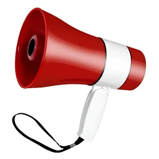 Megafone Tomate 20w Gravação 30m Cor Vermelho