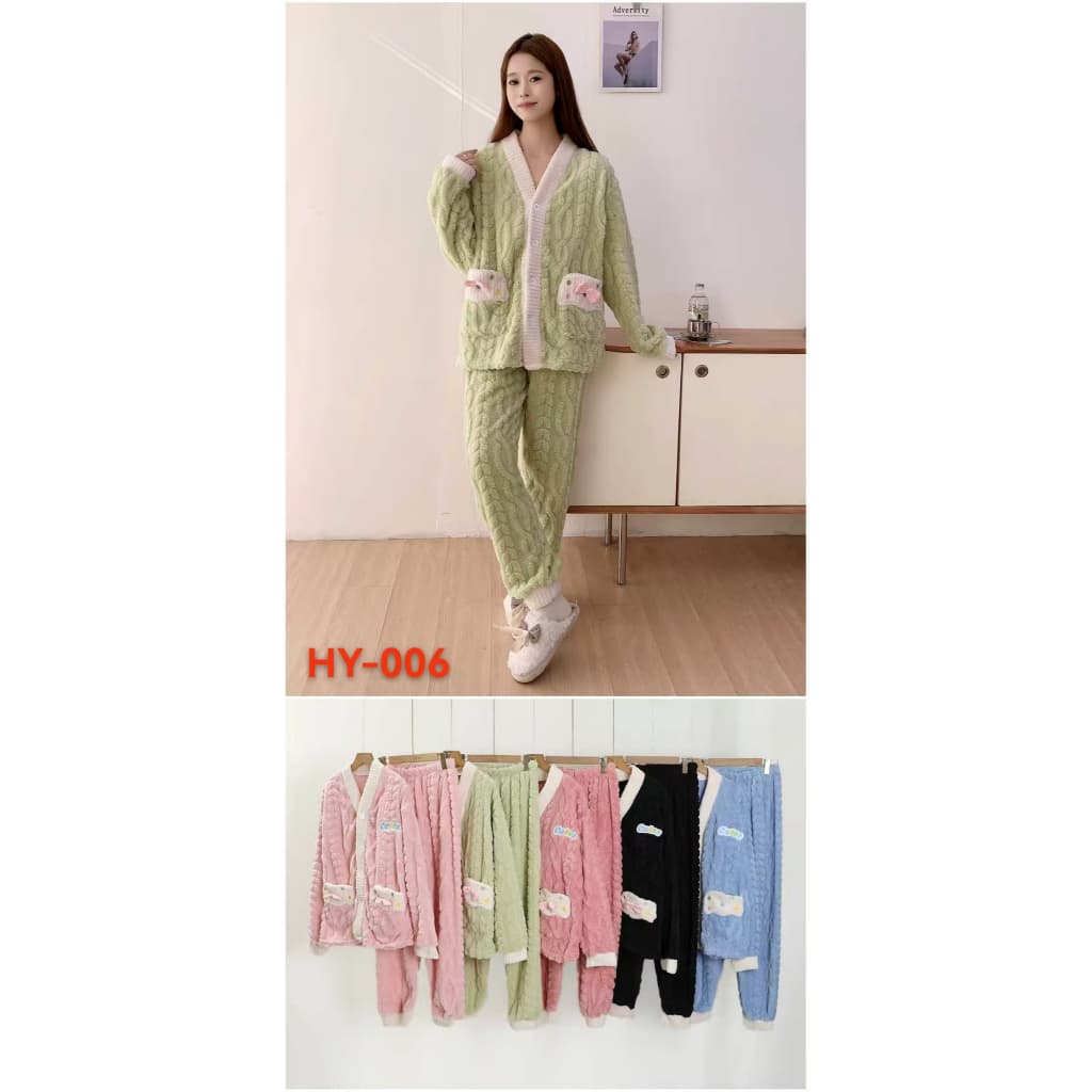 Pijama Fleece Peluciado Feminino Inverno Luxo Conforto Máximo Quentinho